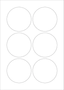 Round Blank Label 2×3