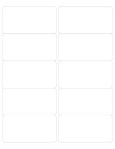 Square Blank Template 2×5