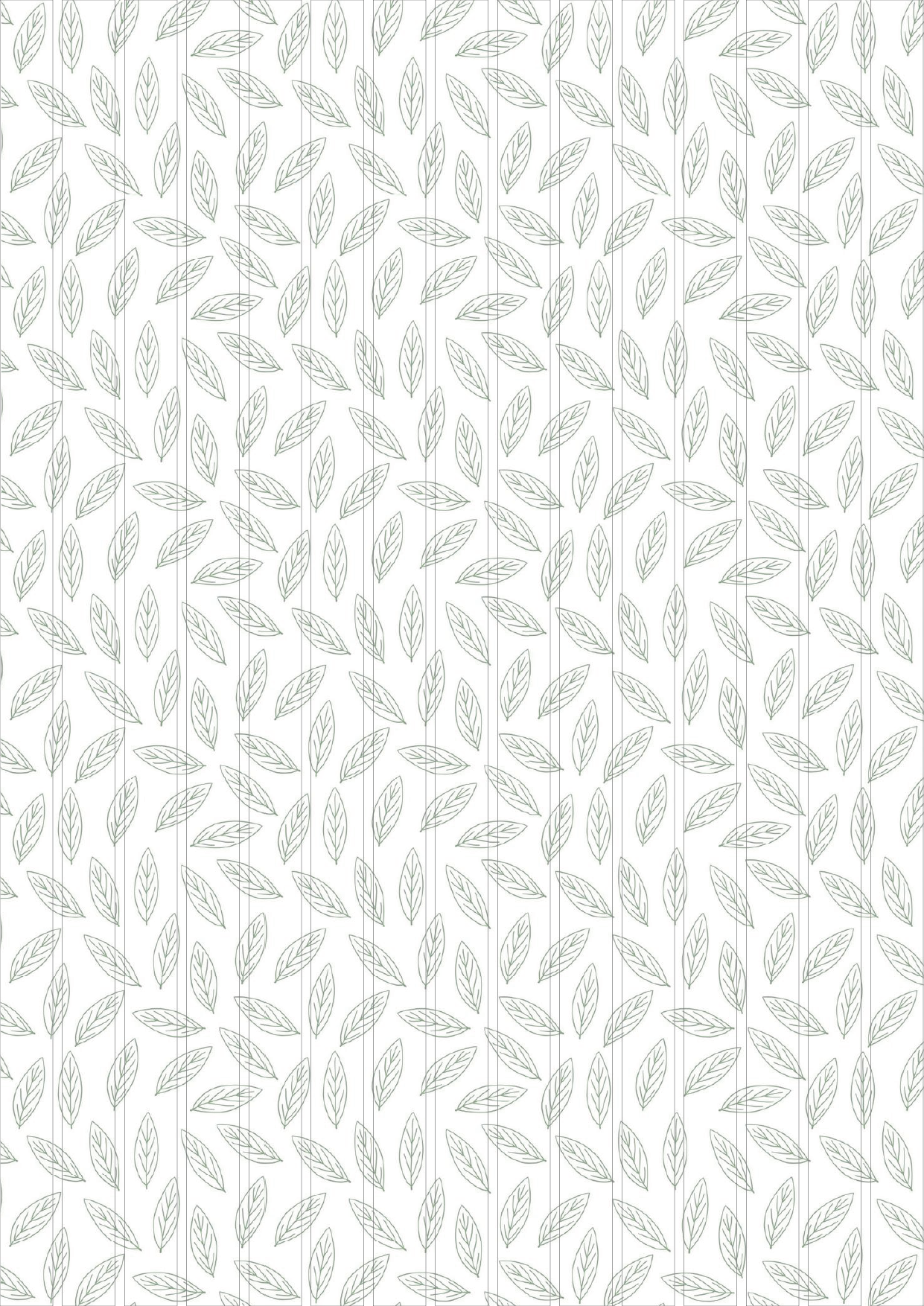 Square Template 14×1-green leaves