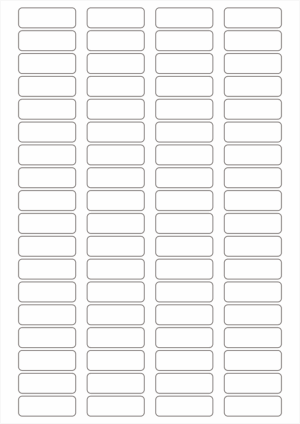Square Blank Template 4×18