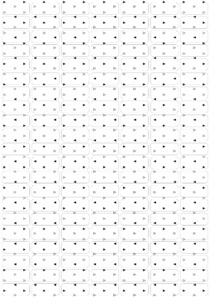 Square Template 7×21-black and white triangles